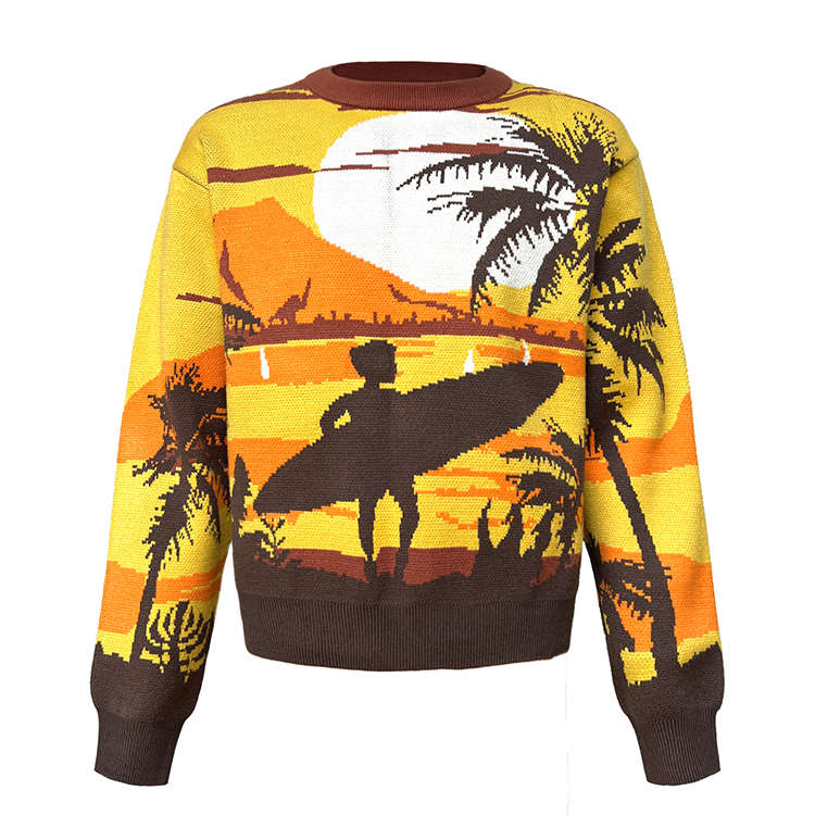 jacquard-pattern-pullover