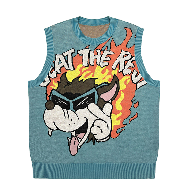 Custom Jacquard Mens Vest