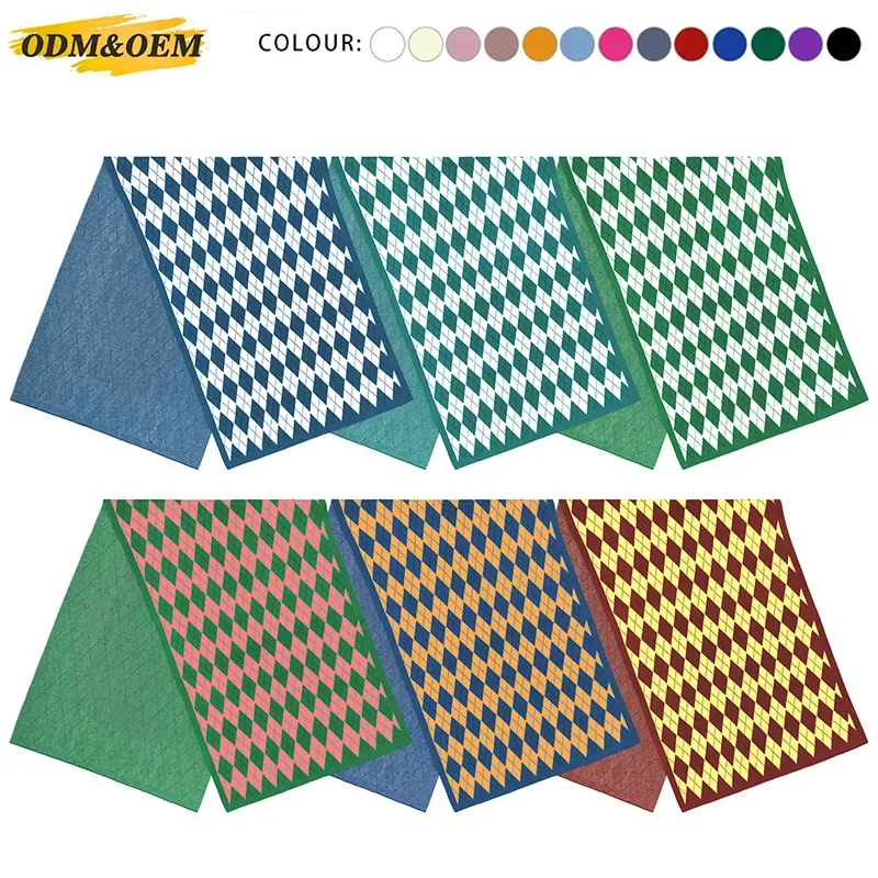 Classic Argyle Jacquard 12GG Soft Fine Knit Scarf All Colors