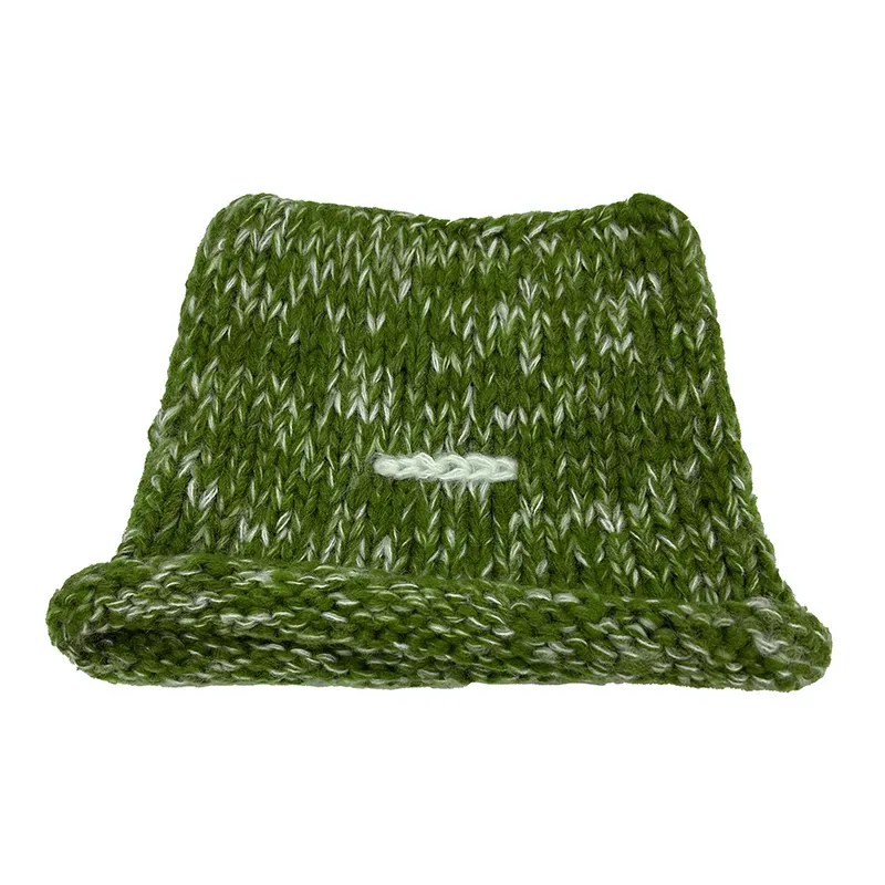 custom-cat-ear-beanie-wholesale-chunky-marled-hat-green