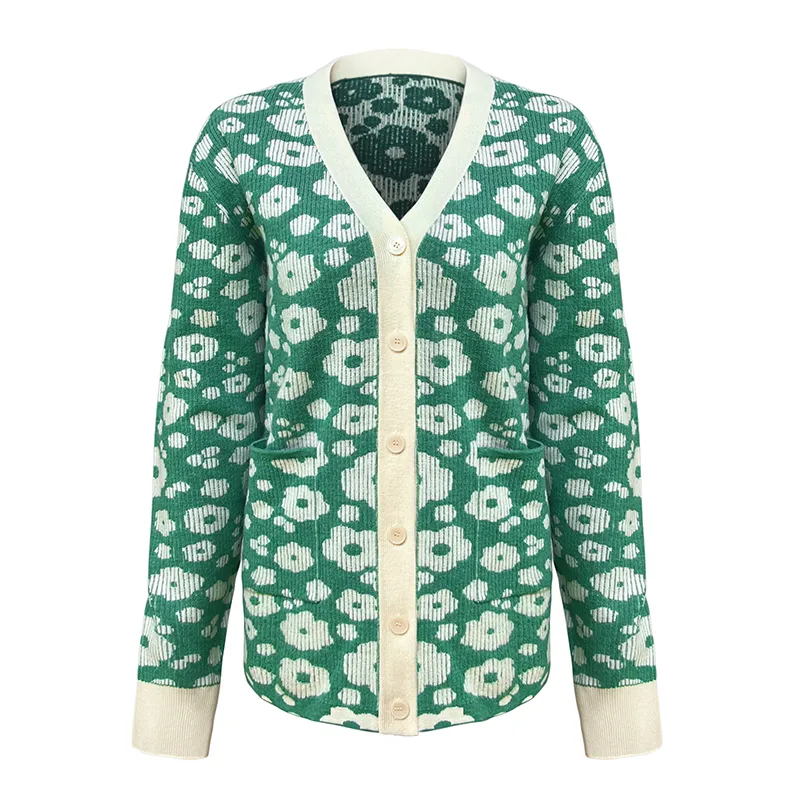 custom-floral-jacquard-v-neck-knit-cardigan-cyan