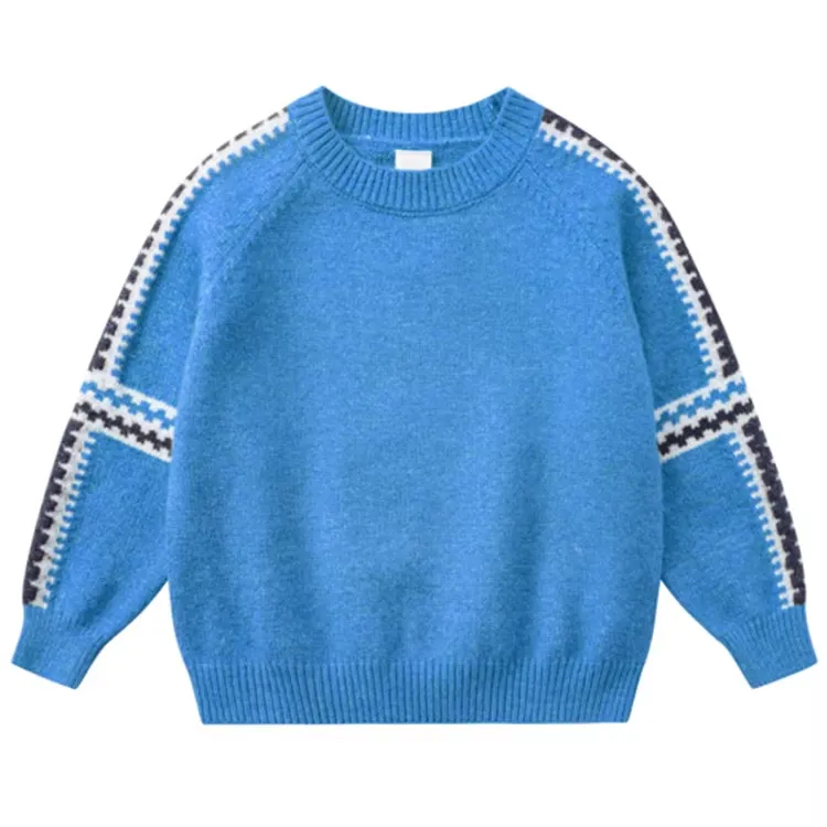 custom-kids-colorblock-raglan-knit-sweater-blue
