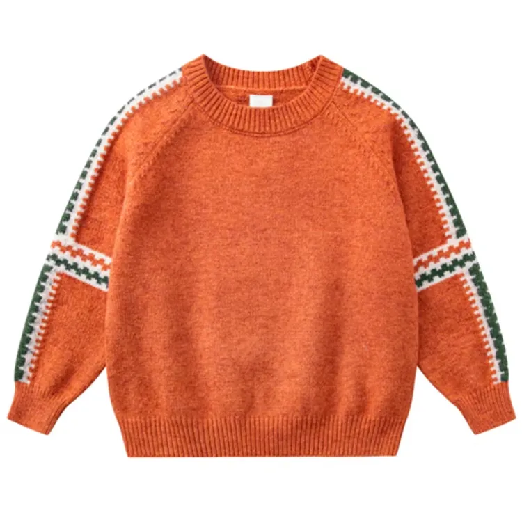 custom-kids-colorblock-raglan-knit-sweater-orange