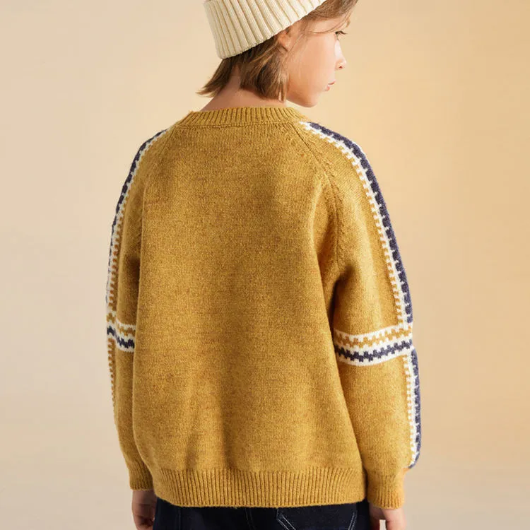 custom-kids-colorblock-raglan-knit-sweater-model-shot