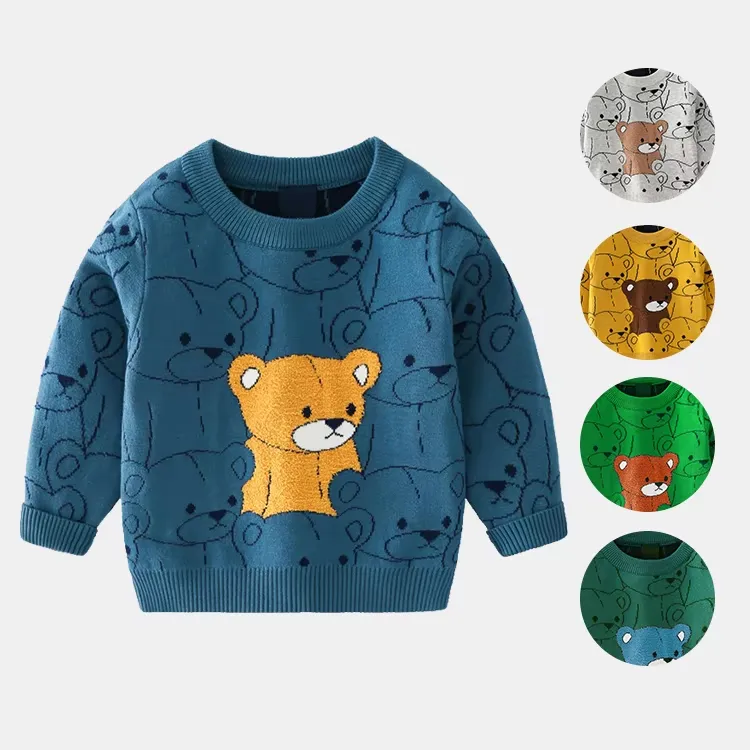 custom-kids-bear-pattern-jacquard-knit-sweater