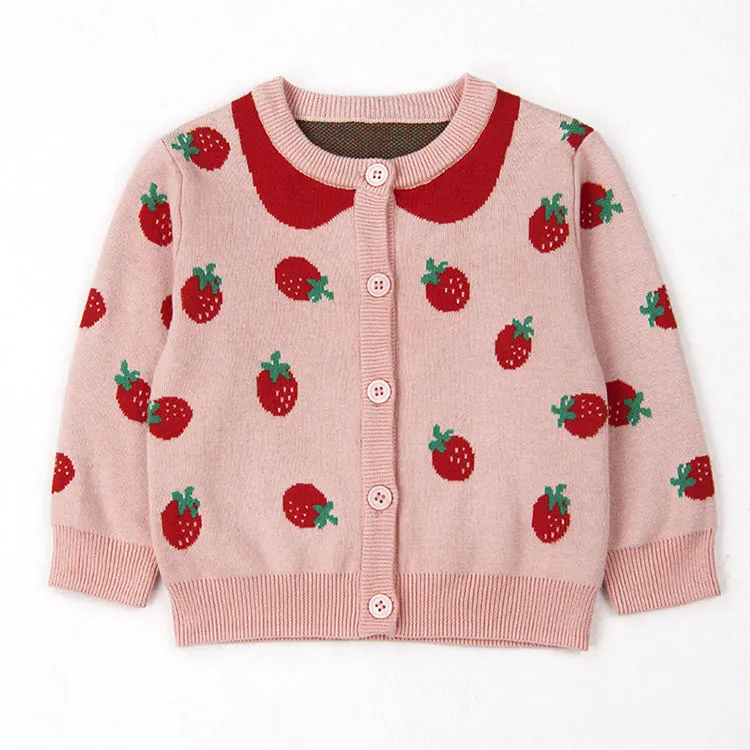 custom-kids-strawberry-knit-cardigan