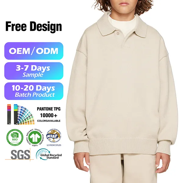 custom-kids-beige-collared-knit-polo-sweater