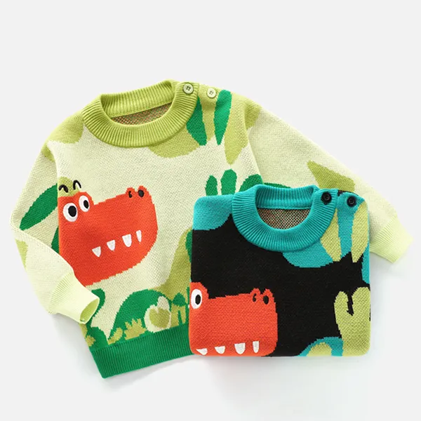 custom-kids-dinosaur-jacquard-knit-sweater-flat-display
