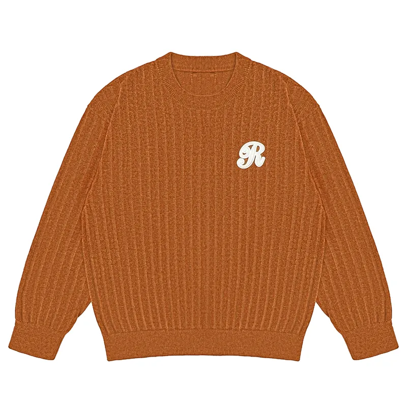 custom-mens-ribbed-crewneck-sweater-brown