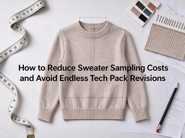 sweater tech pack gauge and yarn count sampling guide