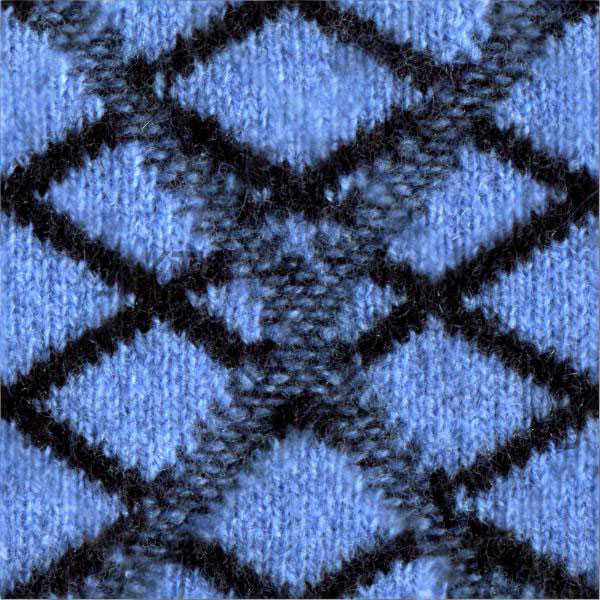 Deep Ocean Diamond Texture Sweater