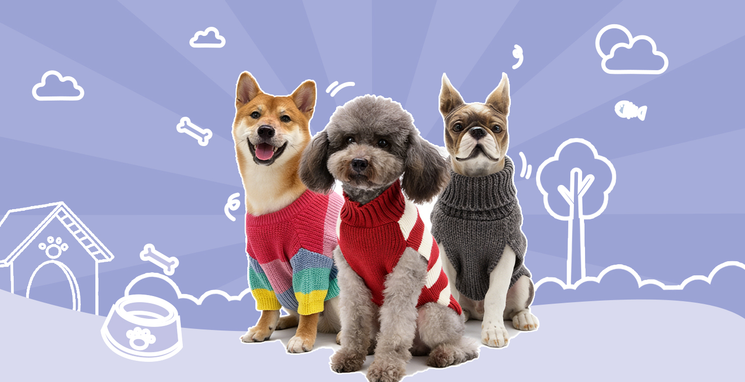 Custom pet sweater manufacturer and knitwear factory