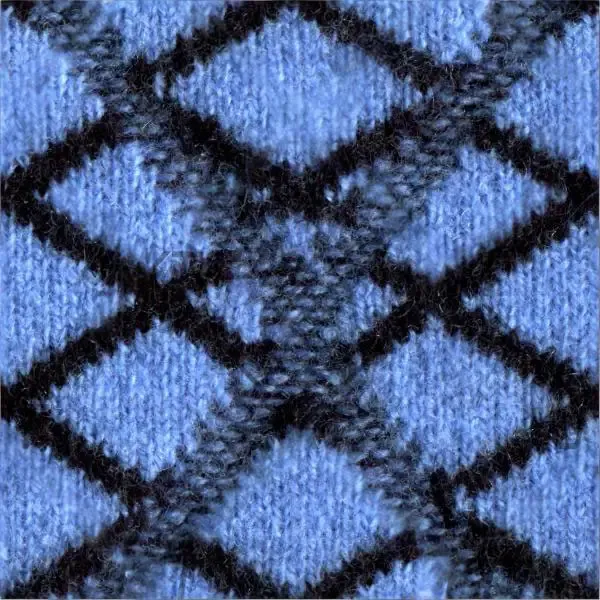 Deep Ocean Diamond Texture Sweater