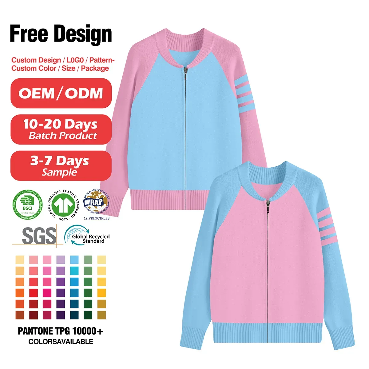 Retro Athletic Color-Block Raglan Zip-Up Jacket
