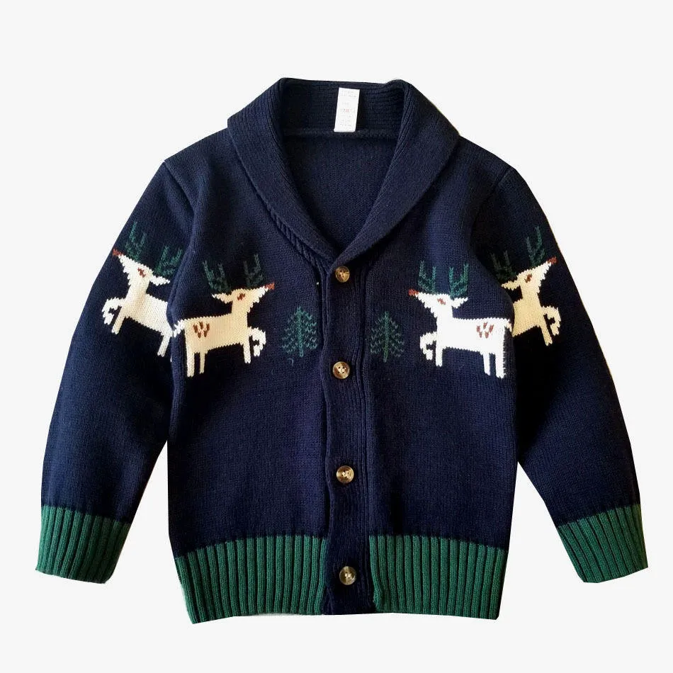 custom-kids-christmas-reindeer-shawl-cardigan