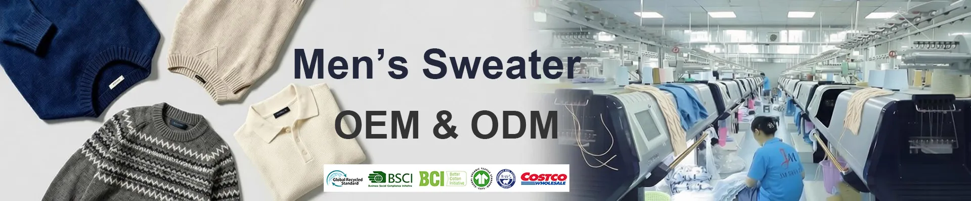 Custom Men's Sweater Manufacturer
