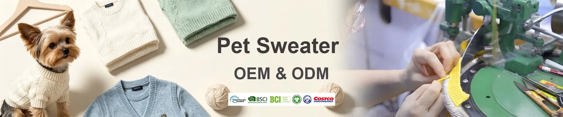 Custom Pet Sweater Manufacturer