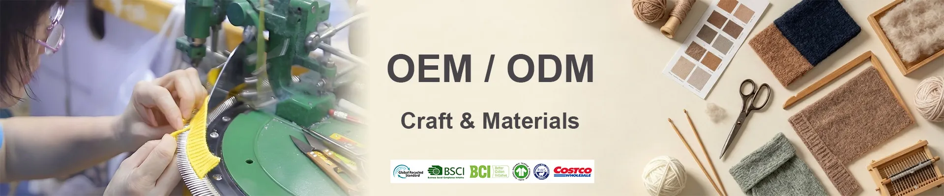 Craft & Materials from Leading Sweater Manufacturer