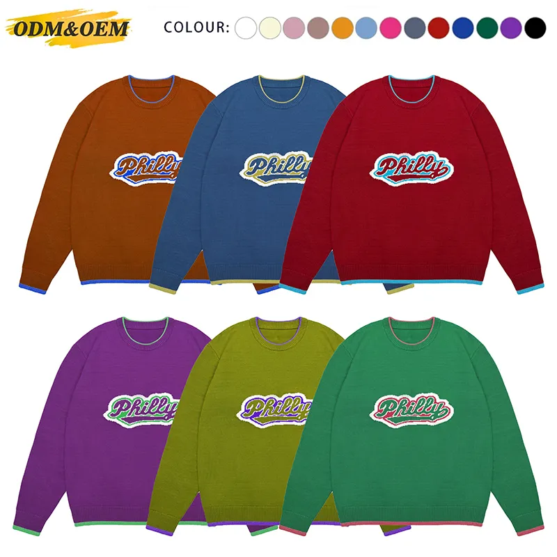 custom-graphic-letter-knit-sweater-with-contrast-trim