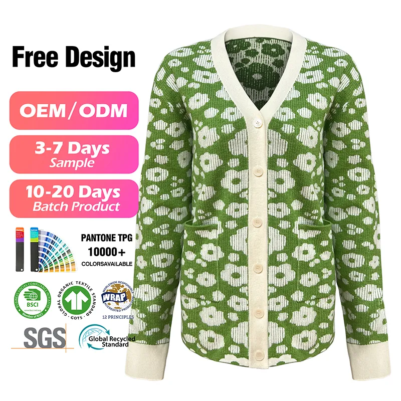 custom-floral-jacquard-v-neck-knit-cardigan