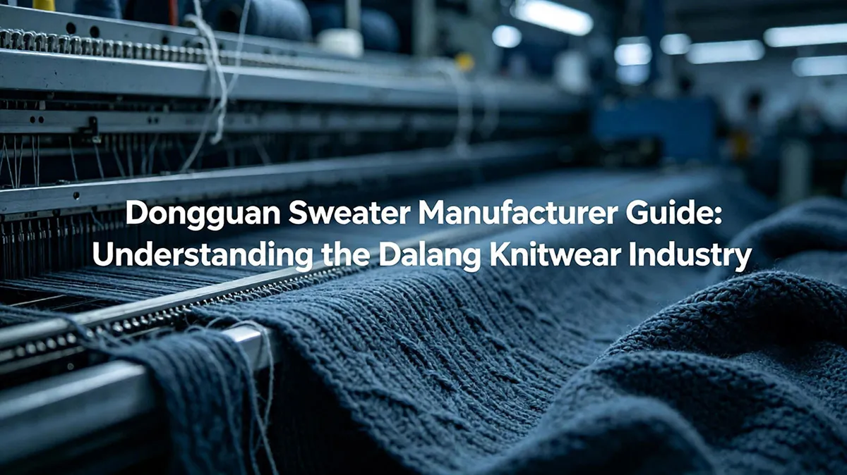 Dongguan Sweater Manufacturer Guide Understanding the Dalang Knitwear Industry