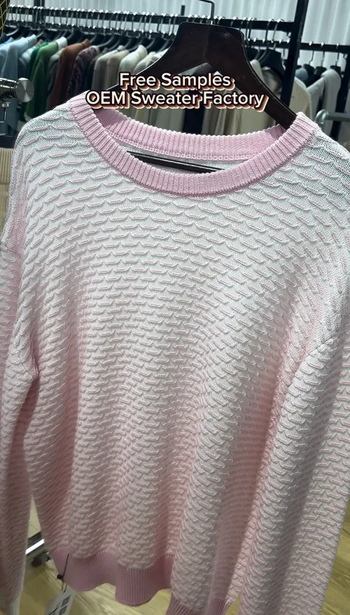 crewneck pullover sweater manufacturer custom knitwear