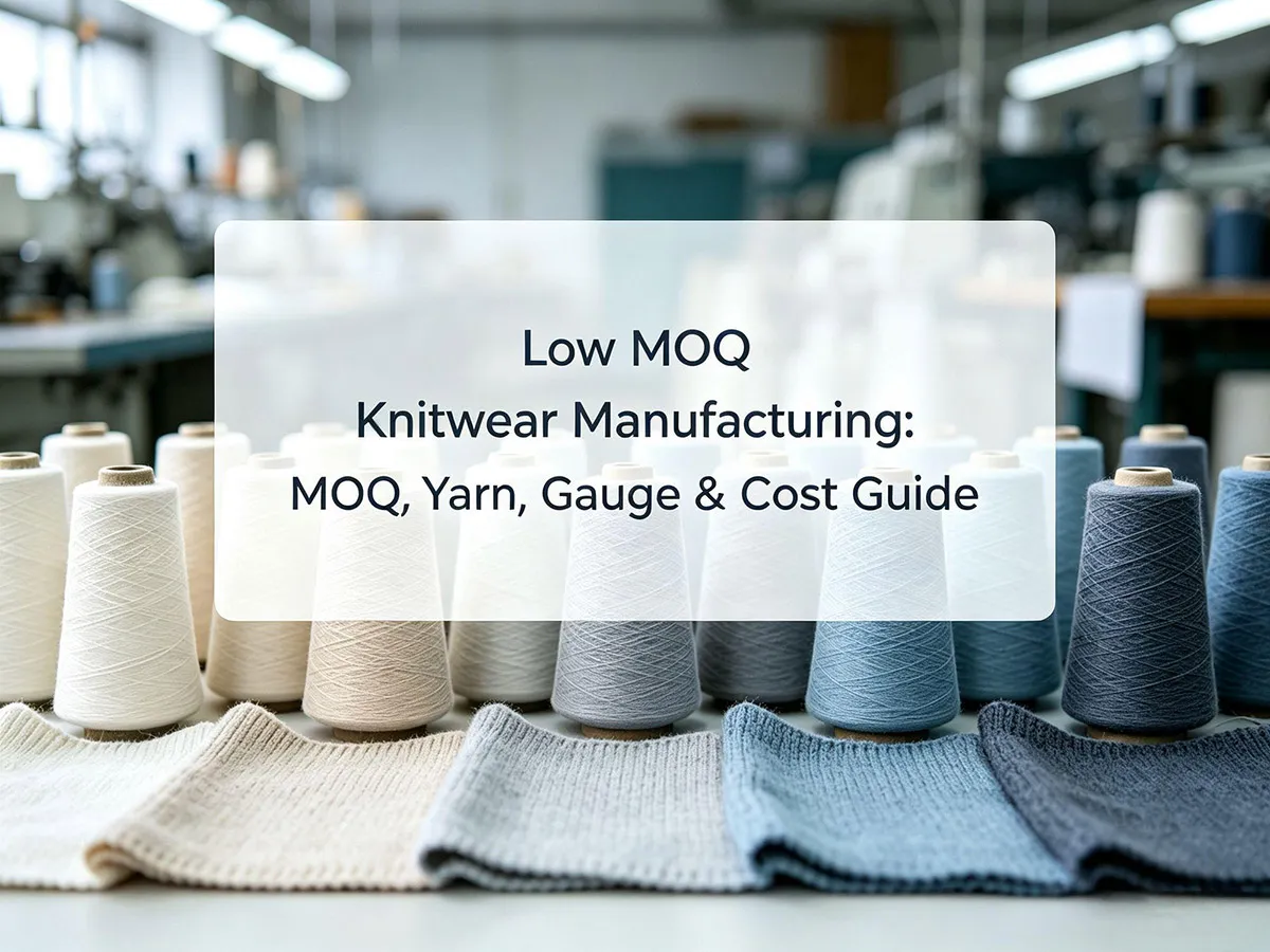 Low MOQ Knitwear Manufacturing MOQ, Yarn, Gauge & Cost Guide
