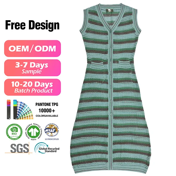 sleeveless v-neck pointelle knit midi dress