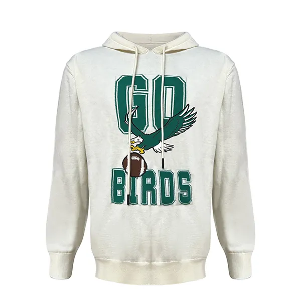 varsity football graphic pullover hoodie