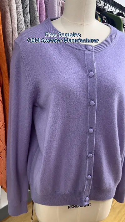 custom button cardigan sweater manufacturer knitwear