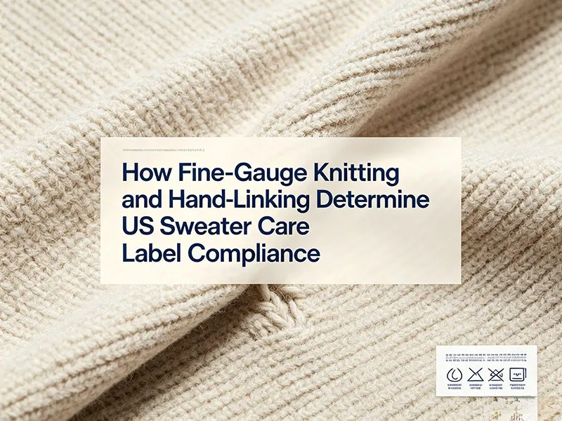 Fine-Gauge Sweater Manufacturer & Care Label Guide