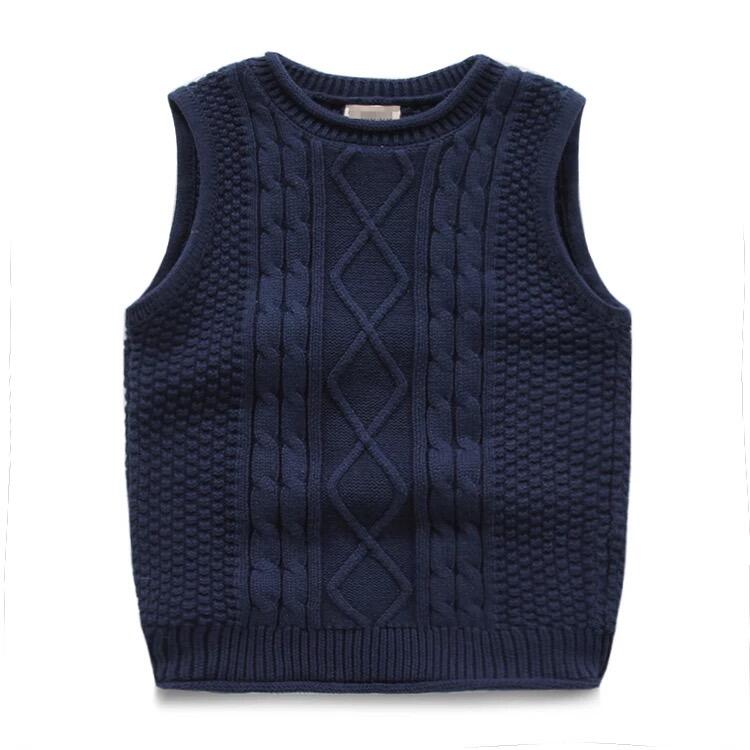 Cable Knit Kids Sleeveless Vest 3