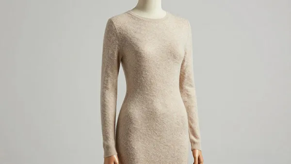 3D seamless whole garment cashmere sweater with smooth silhouette