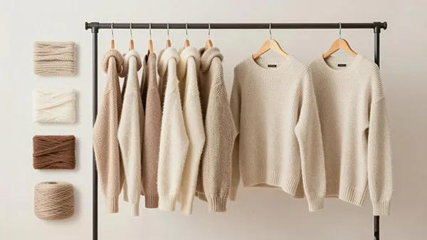 Autumn winter knitwear custom sample collection and design swatches