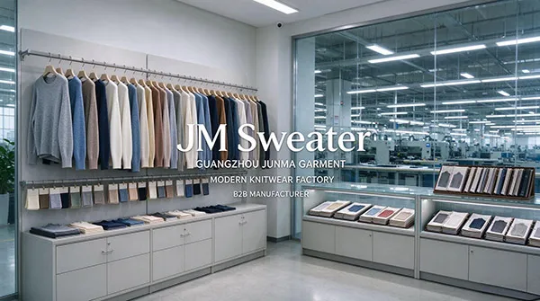 Guangzhou Junma Apparel JM Sweater OEM ODM knitwear factory showroom
