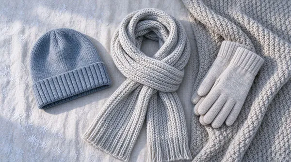 High-performance heavy knit accessories for Finnish sub-zero winter