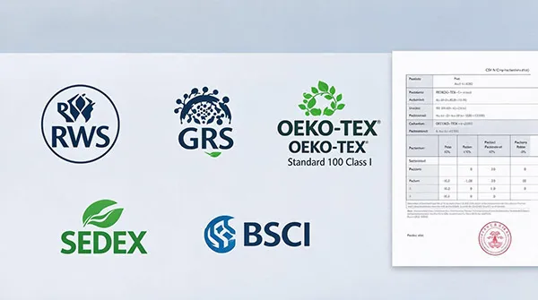 RWS GRS OEKO-TEX certified sustainable knitwear supply chain