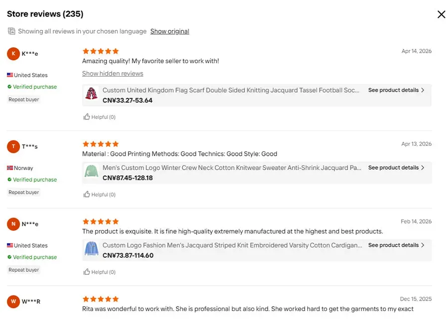 Alibaba-Top-1-Ranked-Sweater-Manufacturer's-US-Customer-Reviews