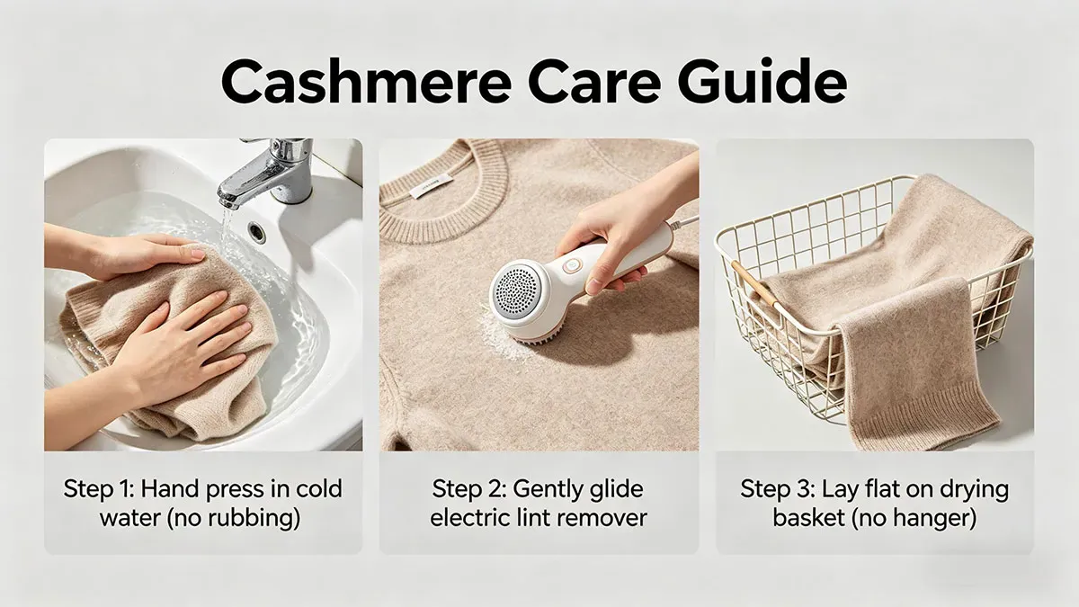 How to Care for Your Cashmere Sweater 3 Simple Steps