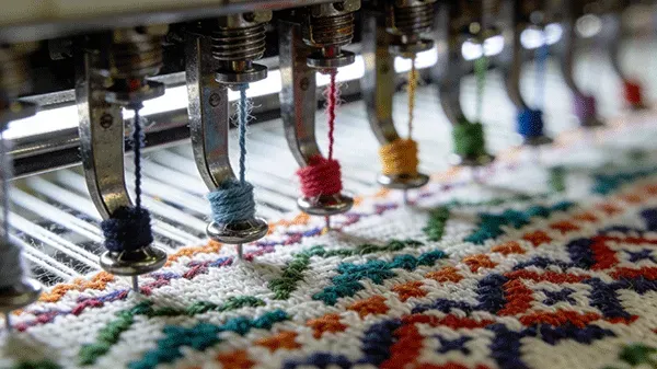 16 to 24 independent yarn carriers hook