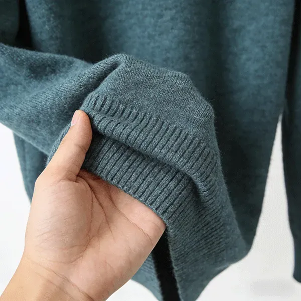 Heavyweight 5GG Ribbed Knit Uniform Sweater