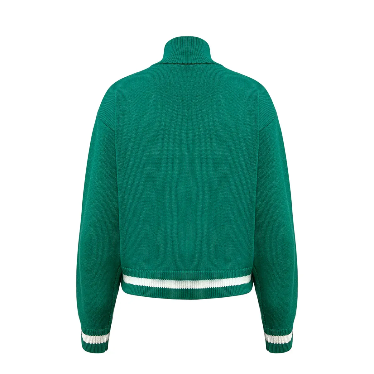 Retro Tennis Core Quarter-Zip Mock Neck Sweater Back