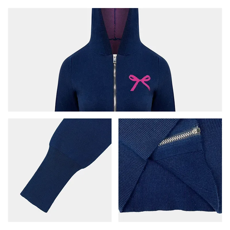 Custom Full Zip Sweater: Cable Knit Cardigan Knitting Details