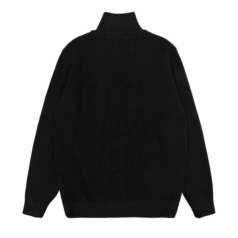 Seamless Construction: Back View of Full-Zip Ribbed Cardigan, Whole-Garment Knitting by Stoll Machines