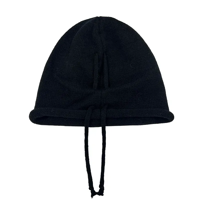 Custom OEM Knit Beanie: Wholesale Solid Winter Hat Back