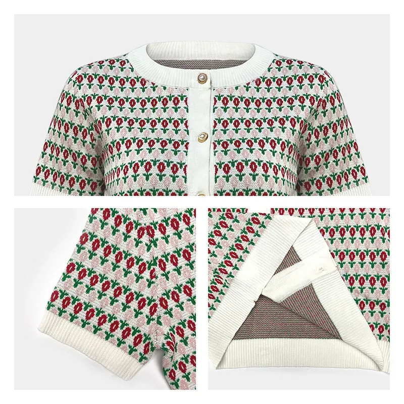 custom-vintage-floral-jacquard-knit-short-cardigan-knitting-details