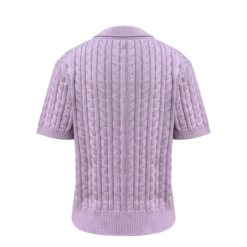custom-cable-knit-polo-scarf-short-cardigan-back