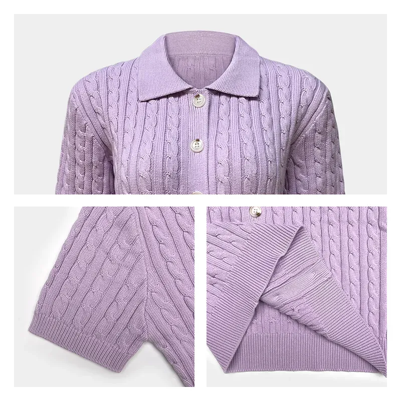 custom-cable-knit-polo-scarf-short-cardigan-knitting-details
