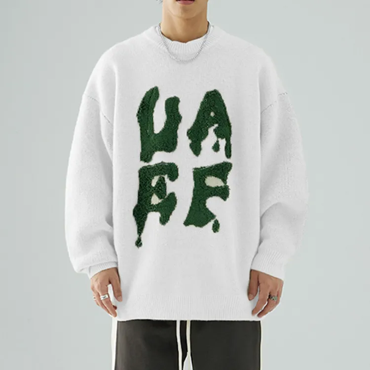 oversized-fuzzy-graphic-crewneck-textured-knitwear-china-sweater-manufacturer