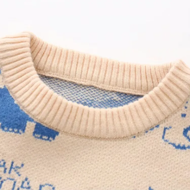 custom-kids-dinosaur-jacquard-knit-sweater-collar-details